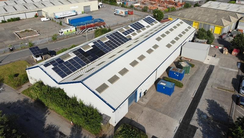 GB-Sol solar panel factory in Treforest